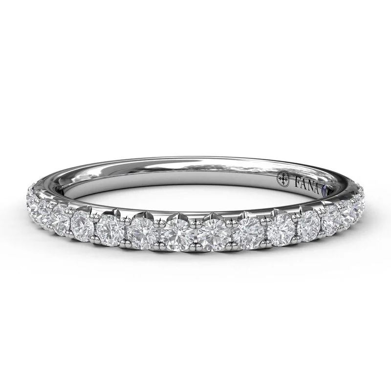 art deco style engagement rings for women-Diamond Wedding Band W3024