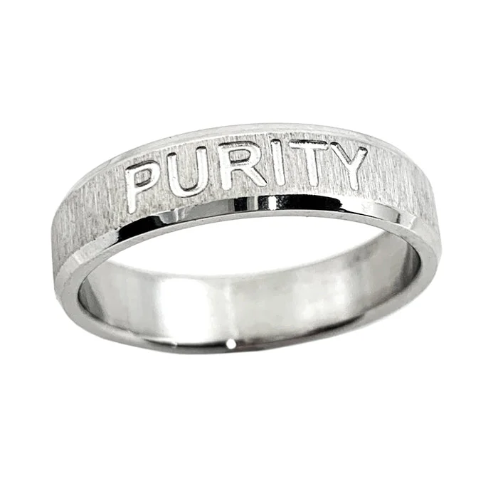 engagement rings for women-Purity Ring Band