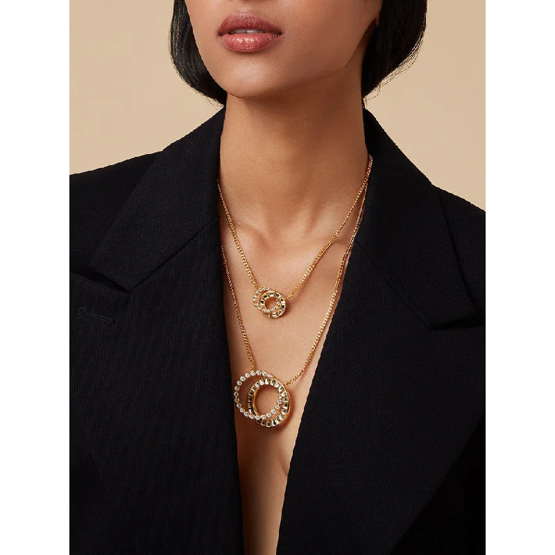 minimalist gold necklaces for women-Isharya Emerge Long Necklace In 18KT Gold Plated