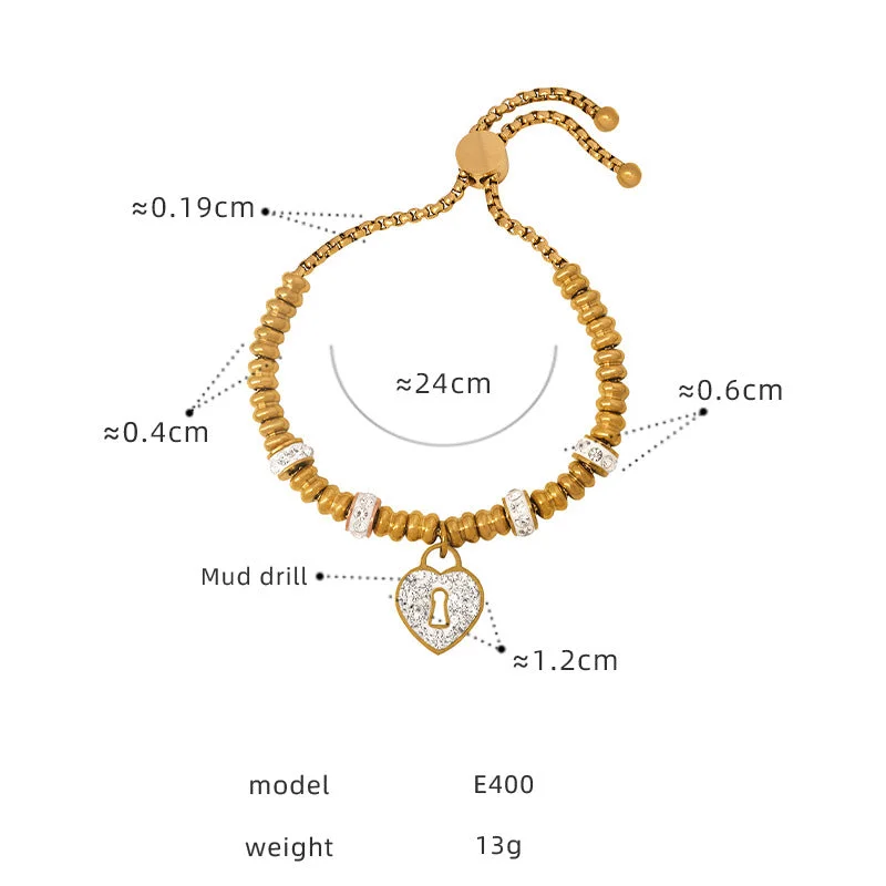 E400-578 Gold Bracelet-24cm