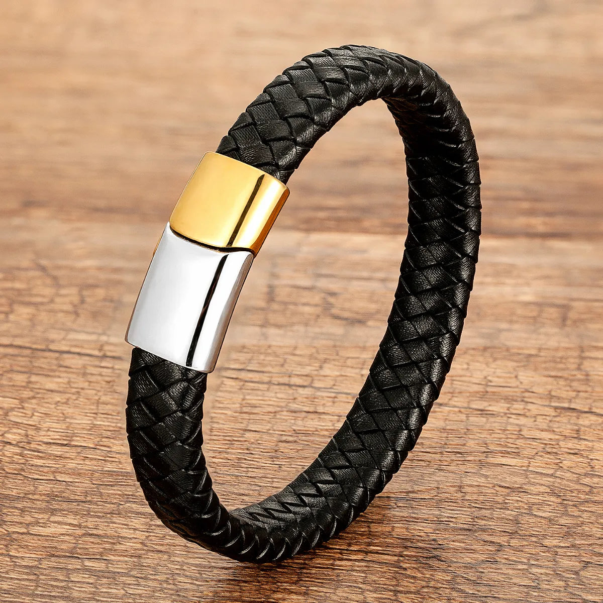 Black Rope-Gold White Buckle