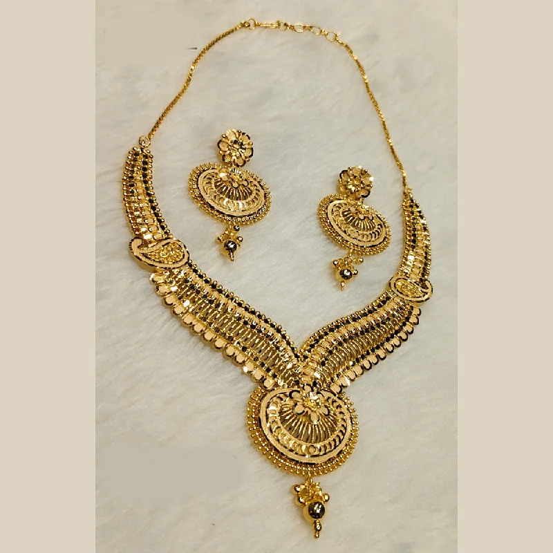 gold chain necklaces for women-Sunrise Gold  Forming  Necklace Set