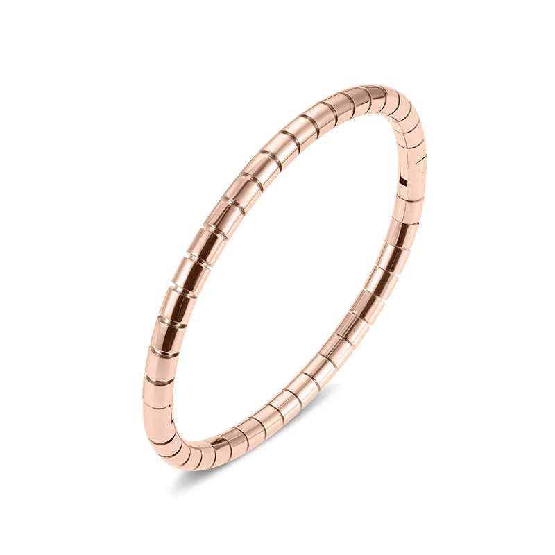 Square Bamboo Rose Gold