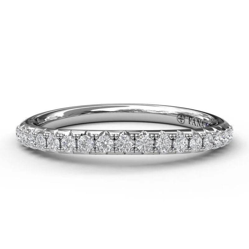 art deco engagement rings for women-Diamond Wedding Band W3507