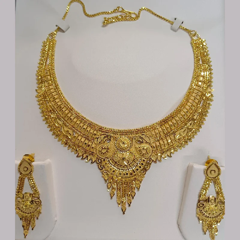 gold necklaces for women-Pari Art Jewellery Forming Necklace Set