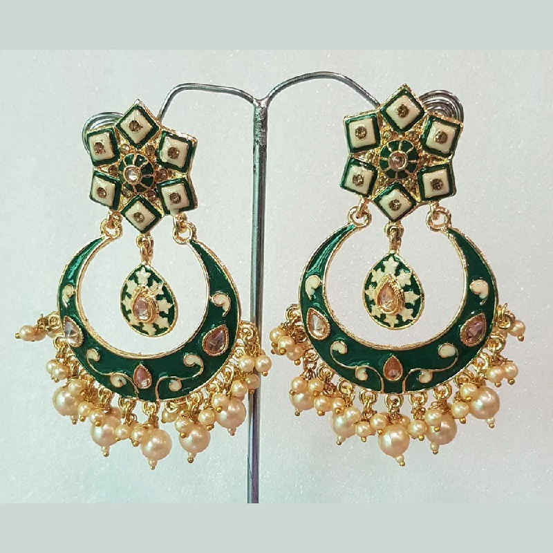 gold stud earrings for women-Shreeji Gold Plated Dangler Earrings