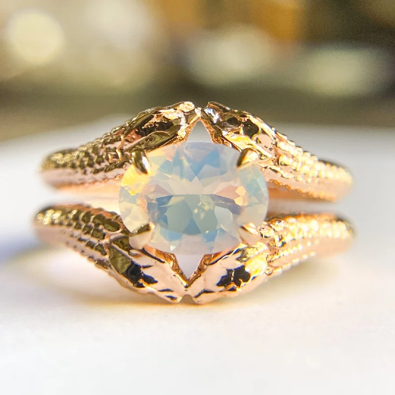 luxury engagement rings for women-Opal Tetrad Nagini