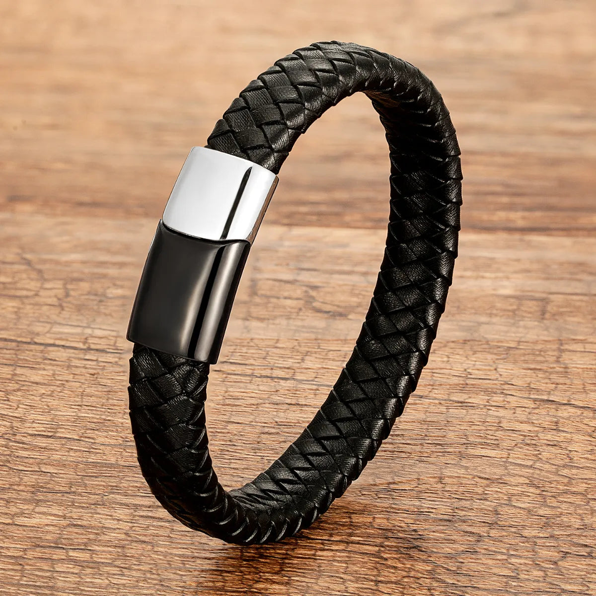 Black Rope-Black and White Buckle