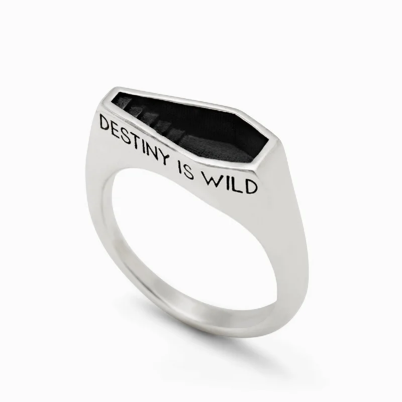 flower rings for women-Destiny Is Wild Signet