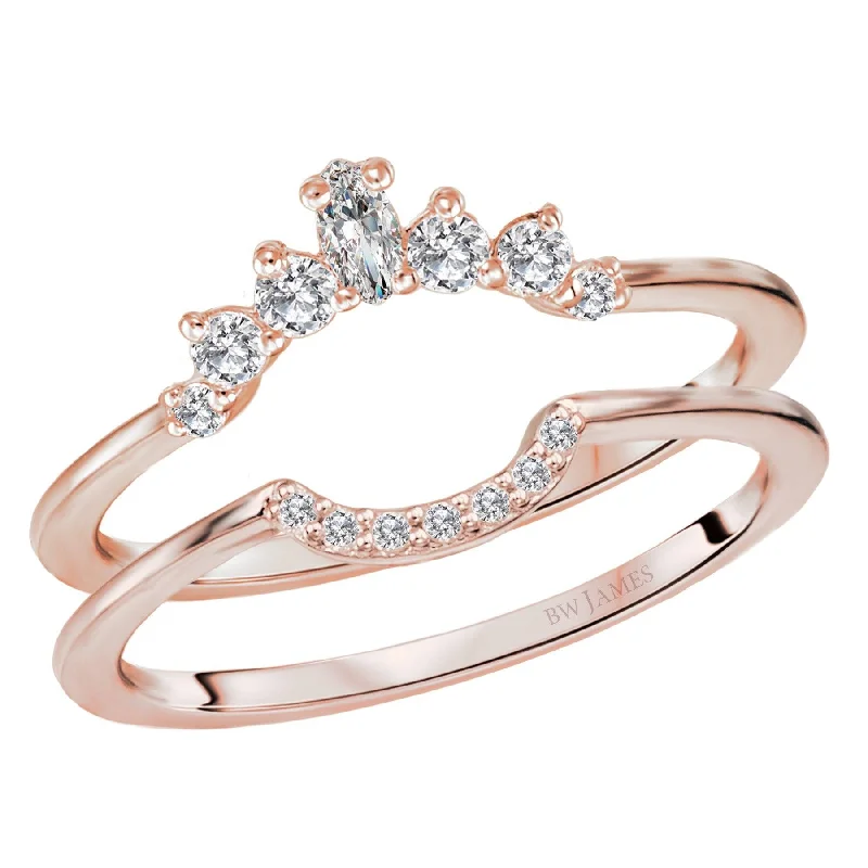 rose gold solitaire engagement rings for women-Nestin Wedding Band