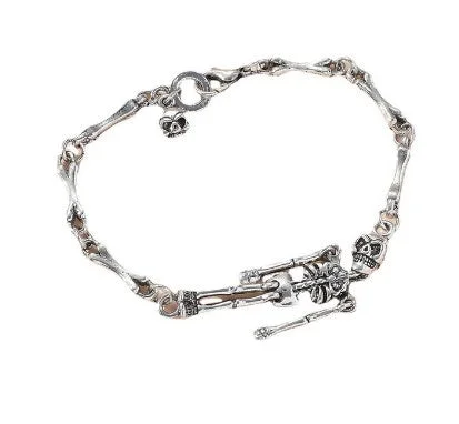 sterling silver bangles for women-Cool Style Skull Alloy Plating Unisex Bracelets