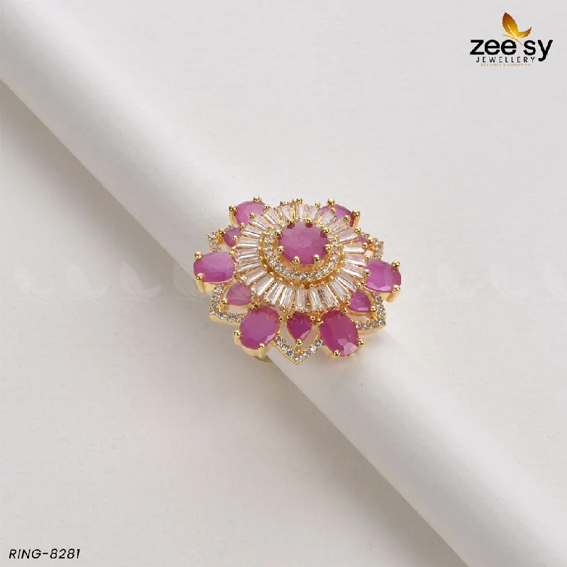 gemstone rings for women-Sunflower Ring-8281