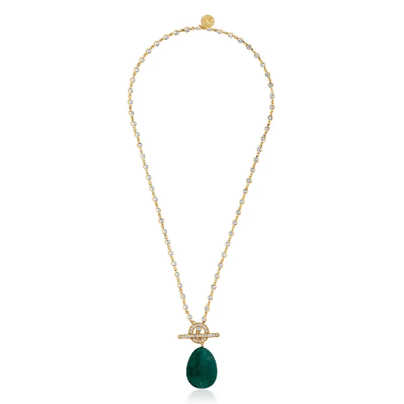 dainty necklaces for women-Zeenat Statement Stone Necklace