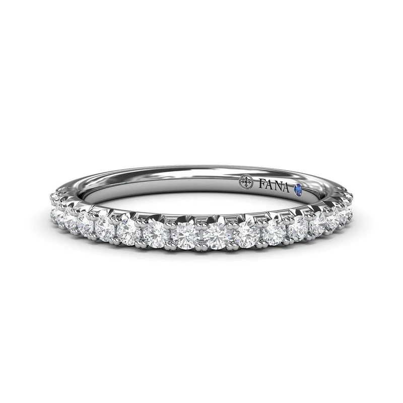 stackable engagement rings for women-Diamond Wedding Band W4185