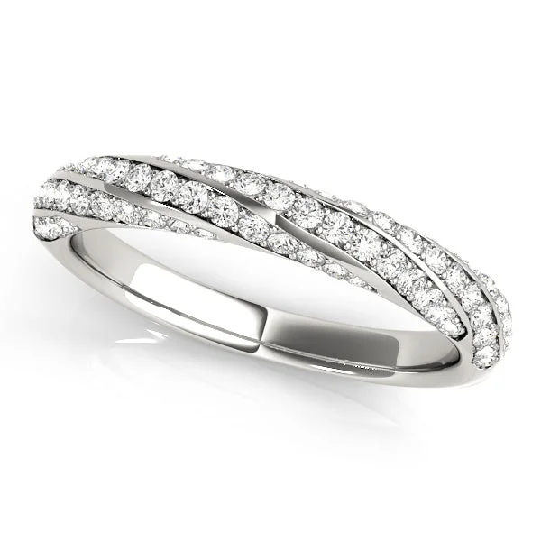 round diamond engagement rings for women-14K Ladies Stackable Band/ Wedding Band