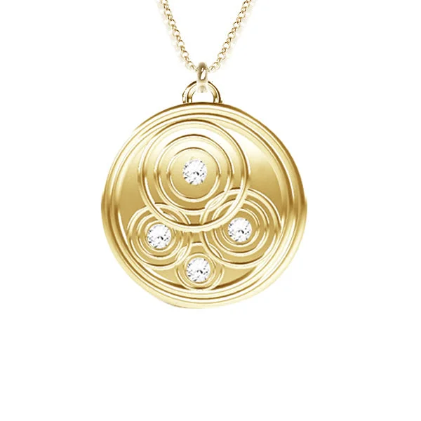 geometric necklaces for women-SCOTTISH RAIN DROPLETS DIAMOND NECKLACE IN YELLOW GOLD