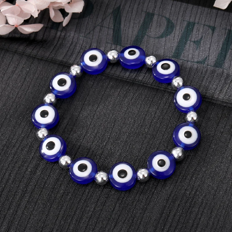 Transparent Dark Blue Eye Bracelet