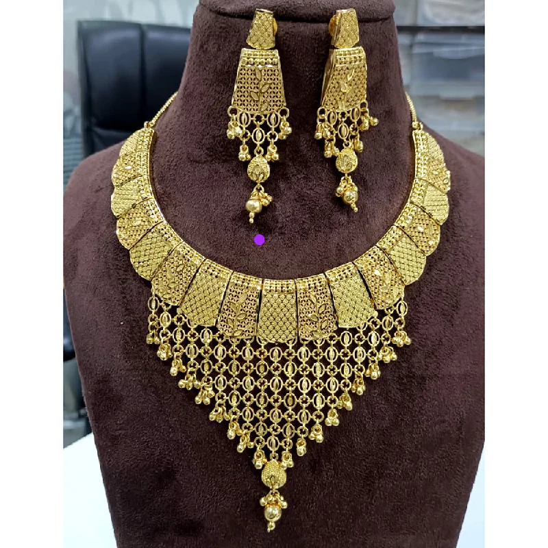 eternity necklaces for women-Sunrise Gold  Forming  Necklace Set