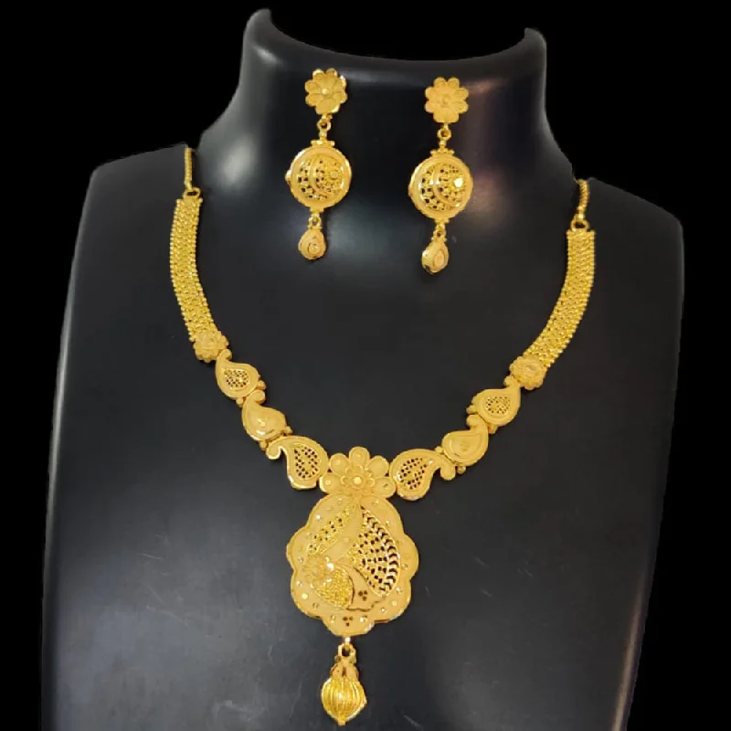 geometric necklaces for women-Pari Art Jewellery Forming Necklace Set