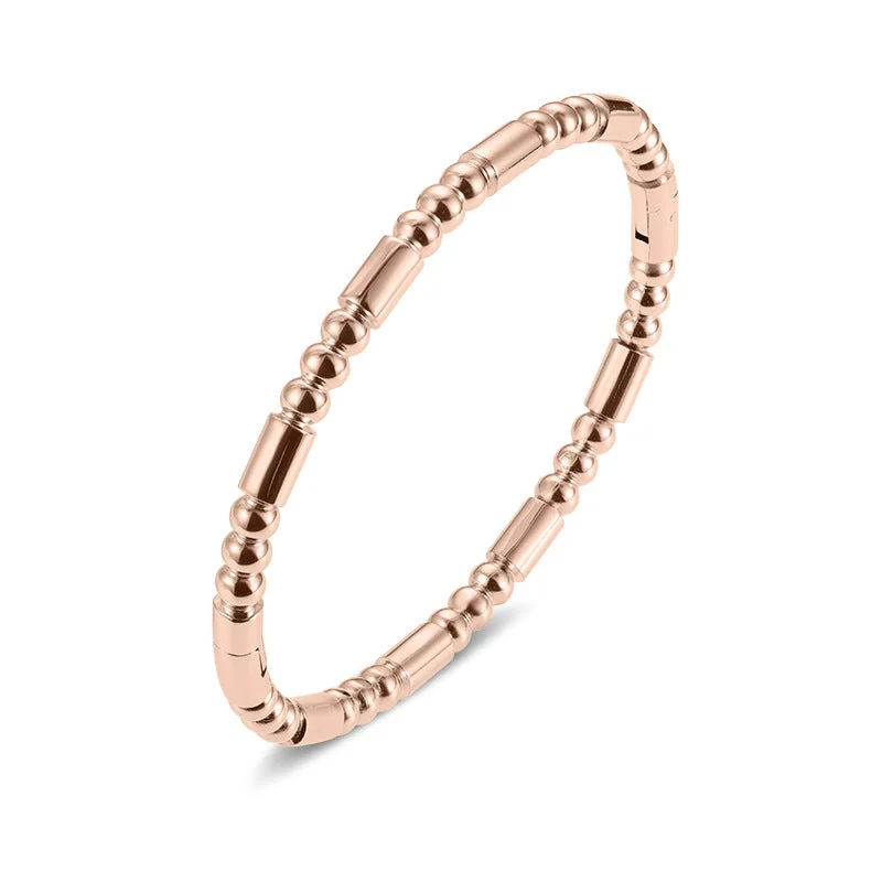 Three Beads Rose Gold