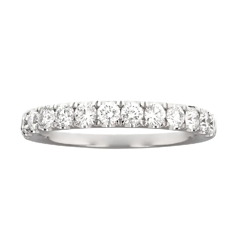 matching engagement rings for women-White Gold Diamond Wedding Band