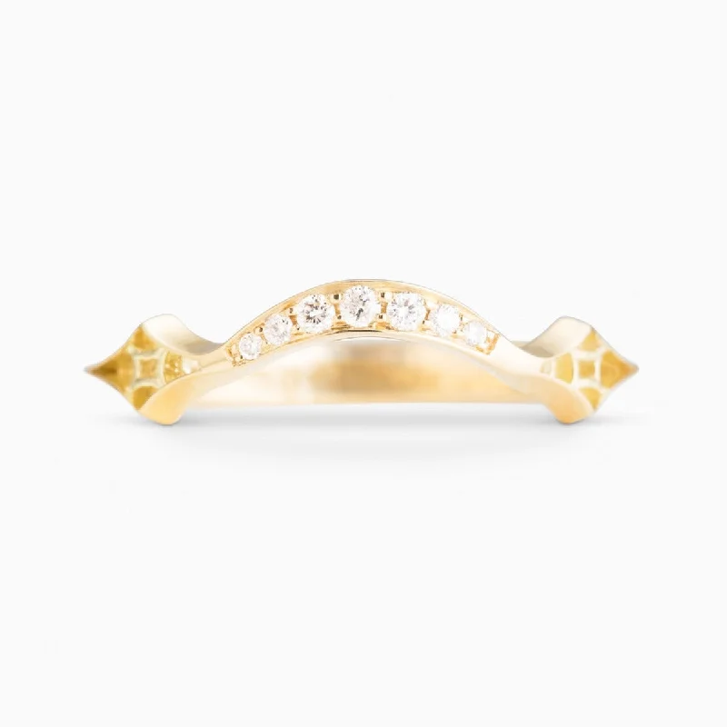 gold wedding rings for women-Nico Band Stacker