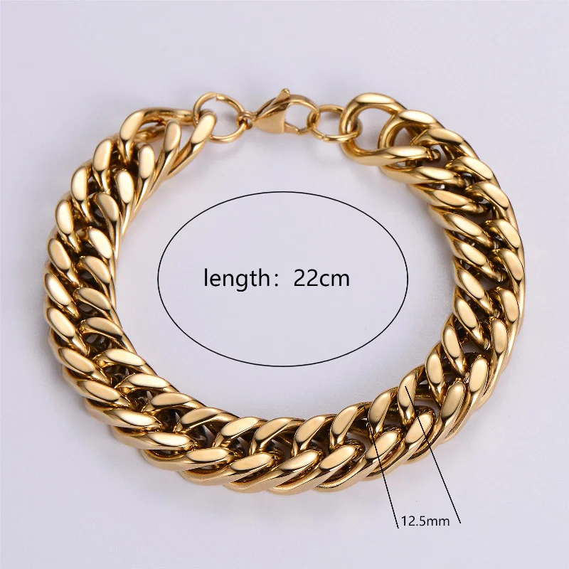 Golden 12.5mm Width 22cm Length