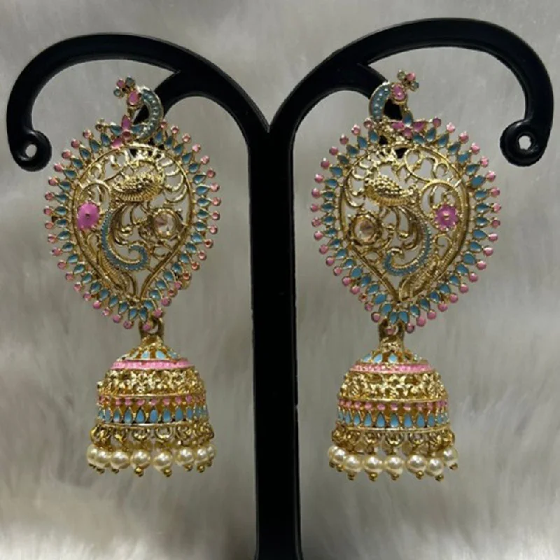 hoop earrings for women-Infinity Jewels Gold Plated Jhumki Earrings