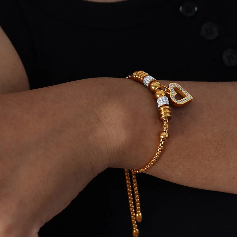 E411-578 Gold Bracelet-24cm