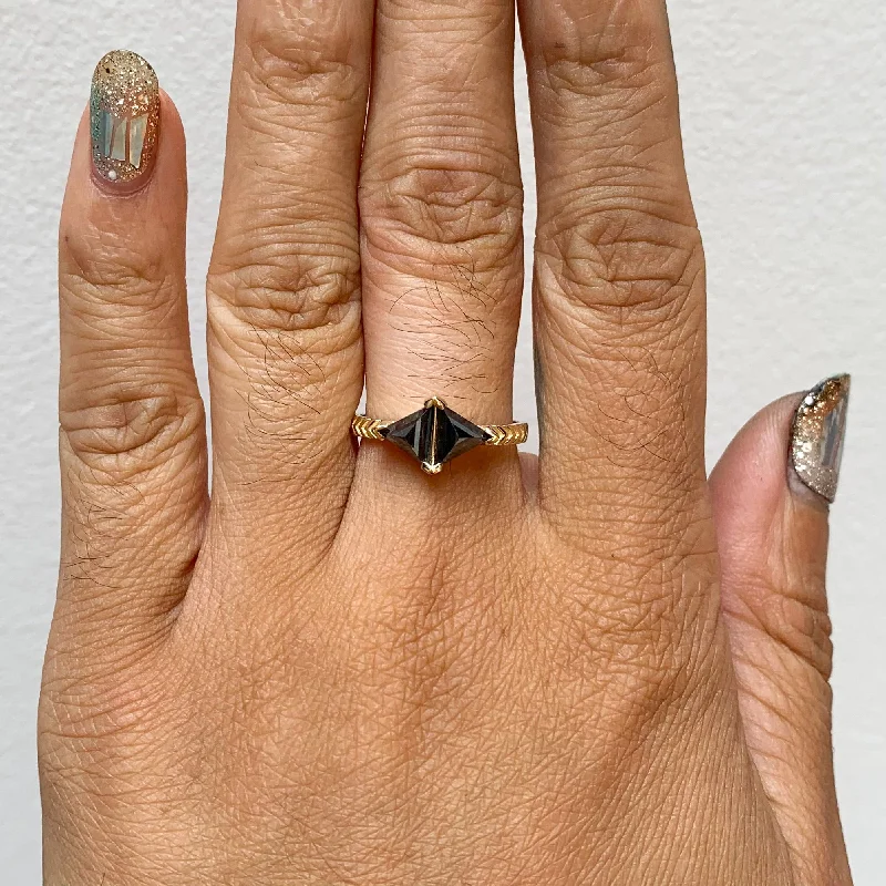 mixed metal rings for women-Salt & Pepper Double Kira