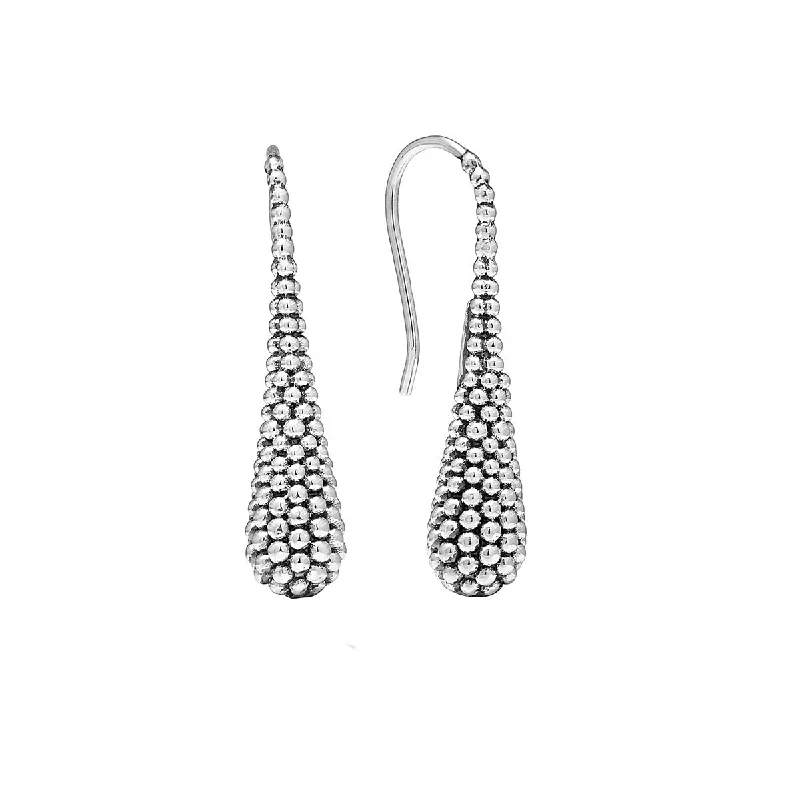 cubic zirconia earrings for women-Beaded Teardrop Earrings