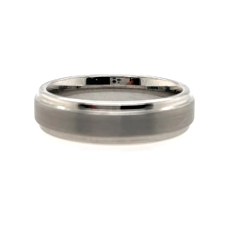 stackable wedding engagement rings for women-Tungsten Carbide Fancy 6mm Wedding Band 11-2133HC-G.00