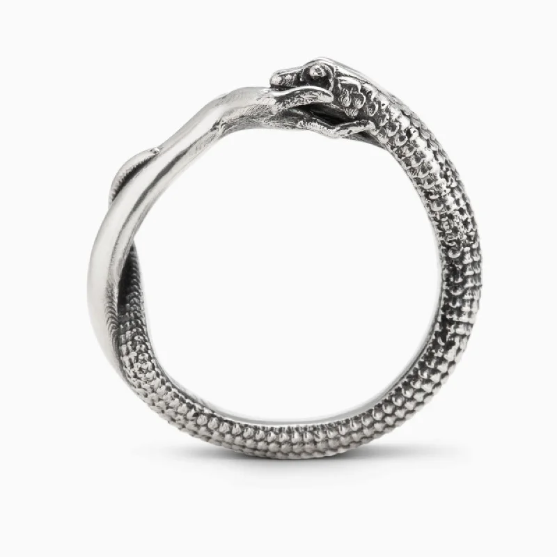 chunky rings for women-Resting Nagini