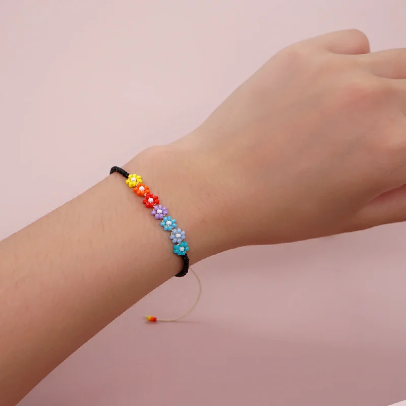 friendship bracelets for women-Bohemian Geometric Glass Bracelets