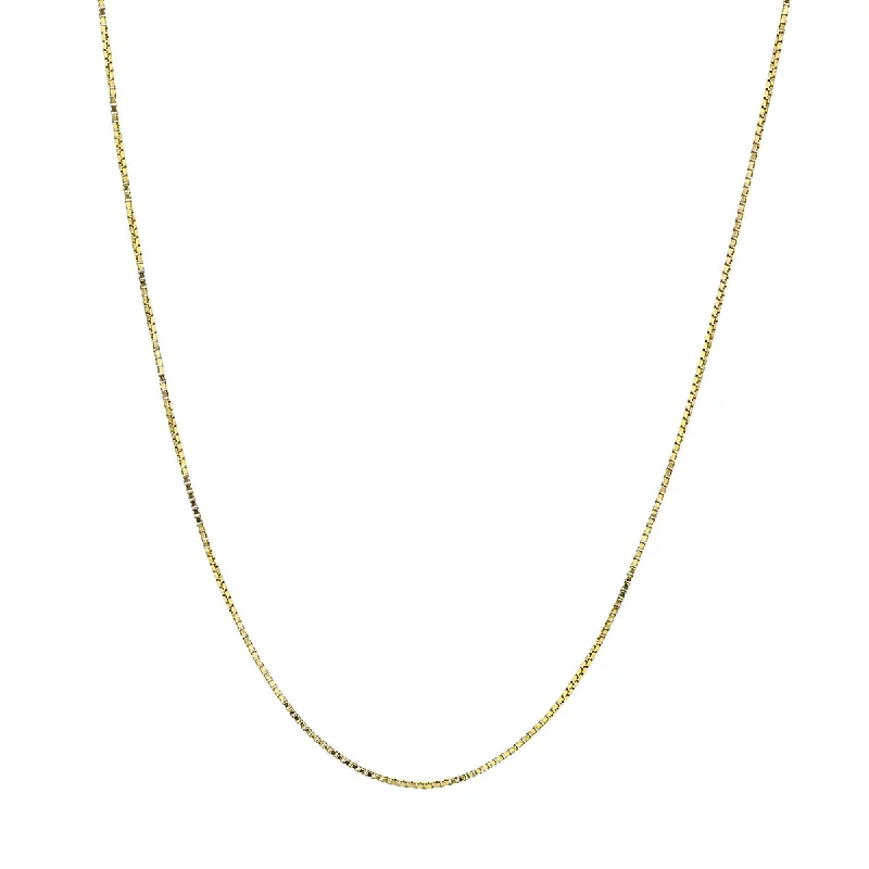 matching necklaces for women-14K Yellow Gold Thin Chain Necklace