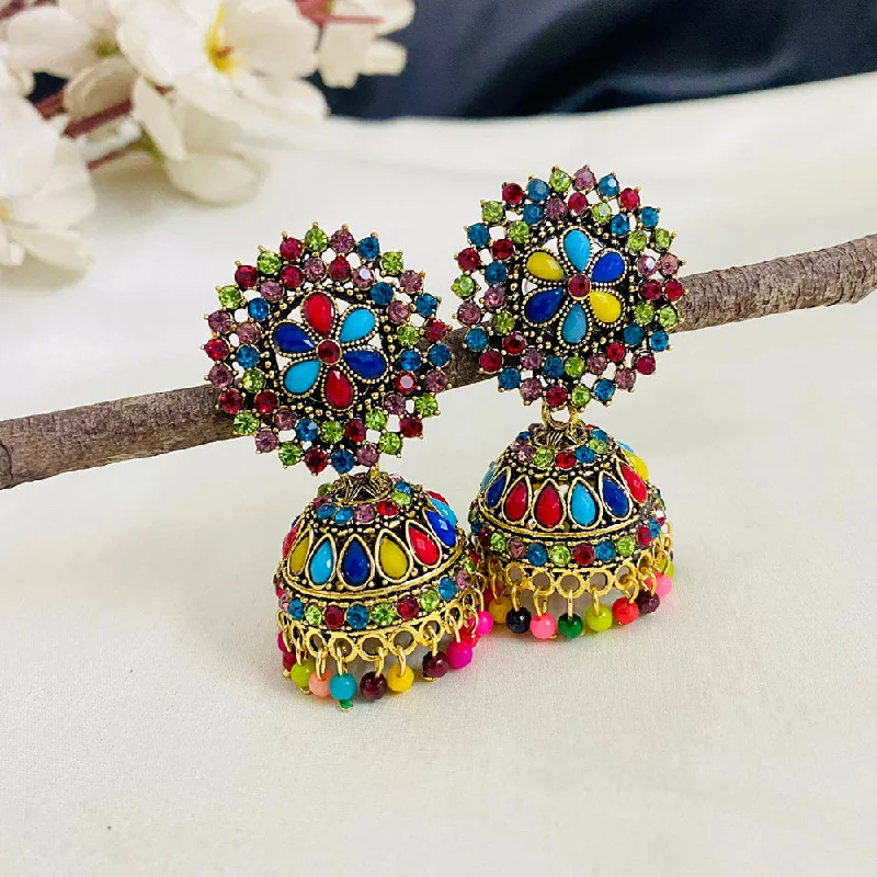 emerald earrings for women-Subhag Alankar Multi Attractive Kundan earrings For Girls and Women