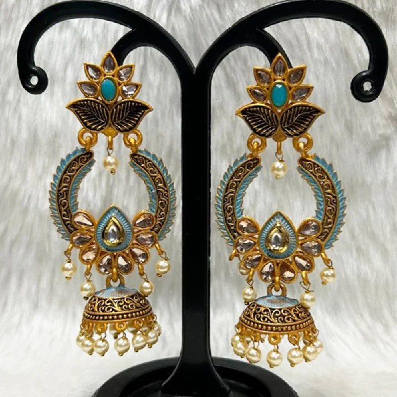 silver hoop earrings for women-Infinity Jewels Gold Plated Jhumki Earrings