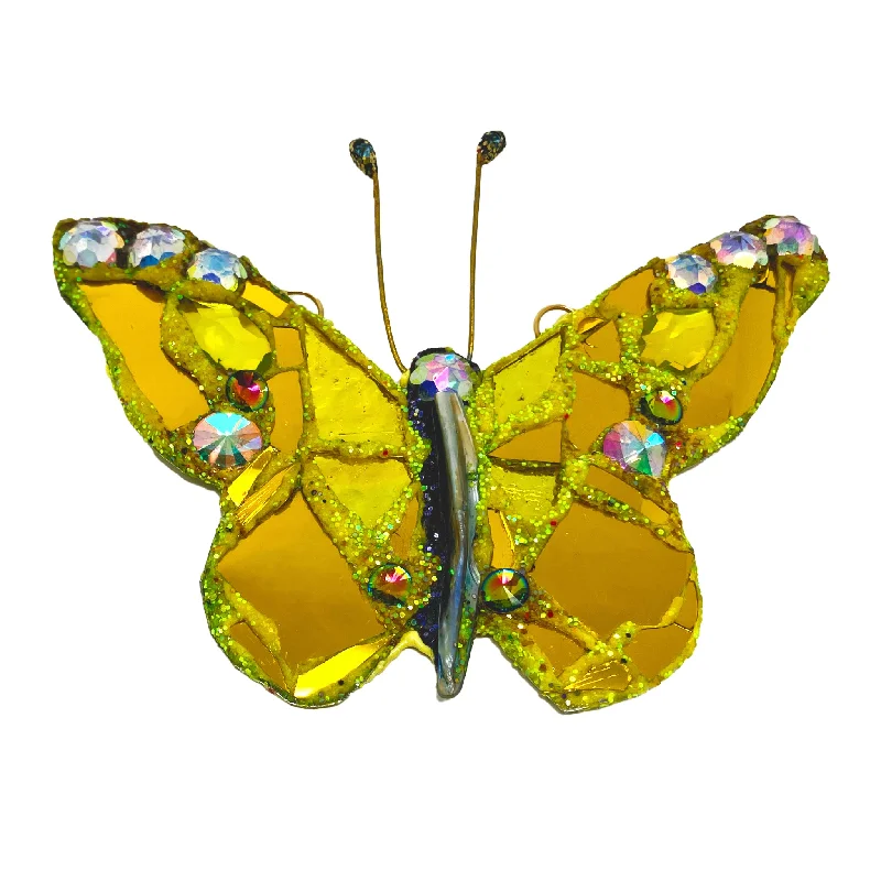 trendy gold necklaces for women-EXPLOSION - THE POLLINATORS, BUTTERFLY BROOCH / NECKLACE, 2023