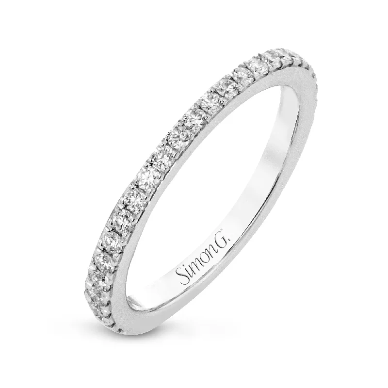 diamond engagement rings with halo setting for women-Eternity Wedding Band in 18k Gold with Diamonds MR1840-A-B-ET