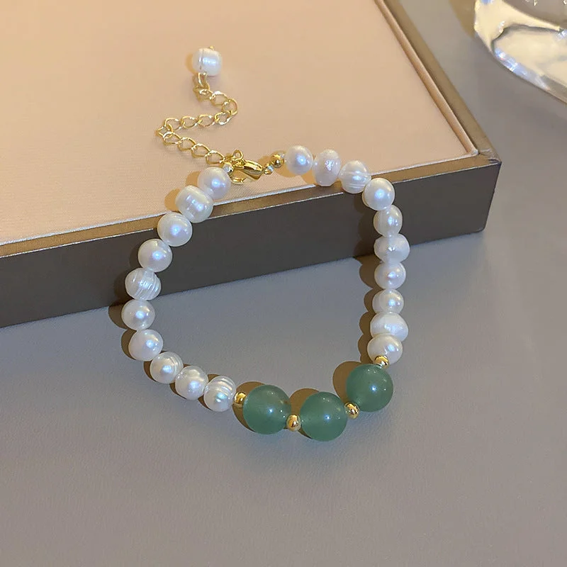 5# Bracelet-Green (Freshwater Pearl)