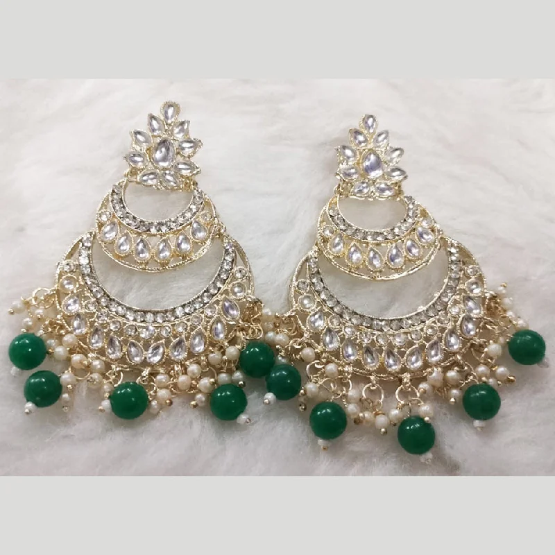 drop diamond earrings for women-Khushboo Jewellers Gold Plated Dangler Earrings (Assorted Color)