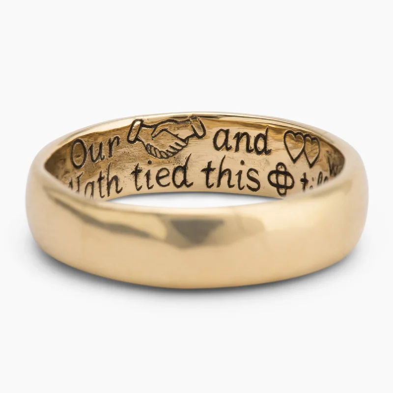 anniversary rings for women-Secret Vows Band