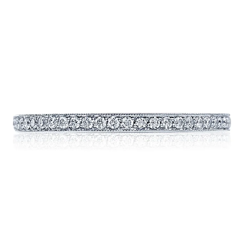 unique gemstone engagement rings for women-Simply TACORI | Pavé Women's Wedding Band 2526