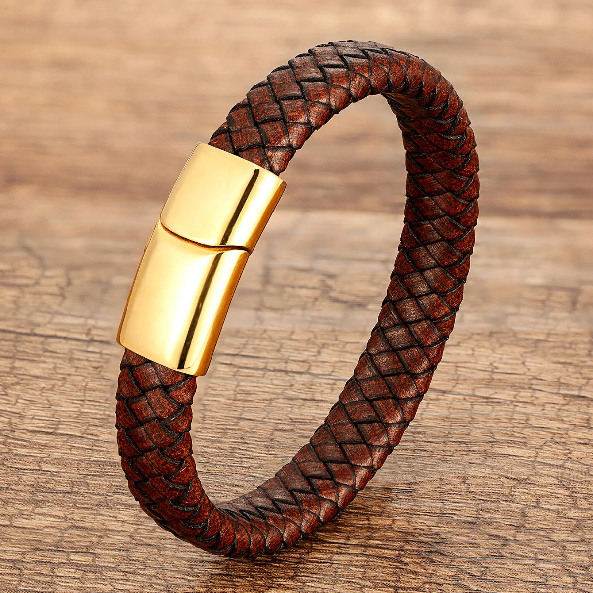 Brown Rope-Gold Buckle