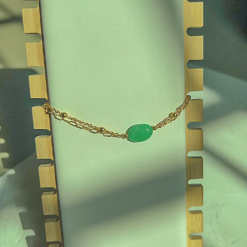 Emerald Oval Gold