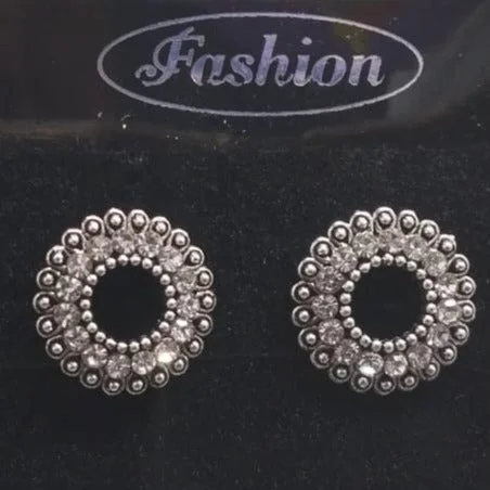 stud earrings for women-Tahura Oxidised Plated Stud Earrings