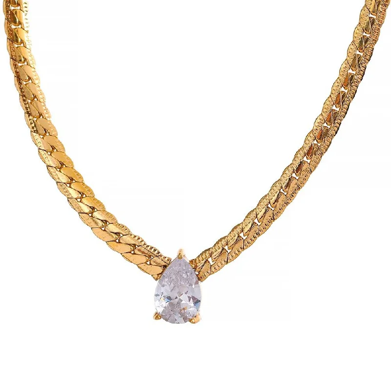 gold necklaces for women-Snake Chain Princess Necklace