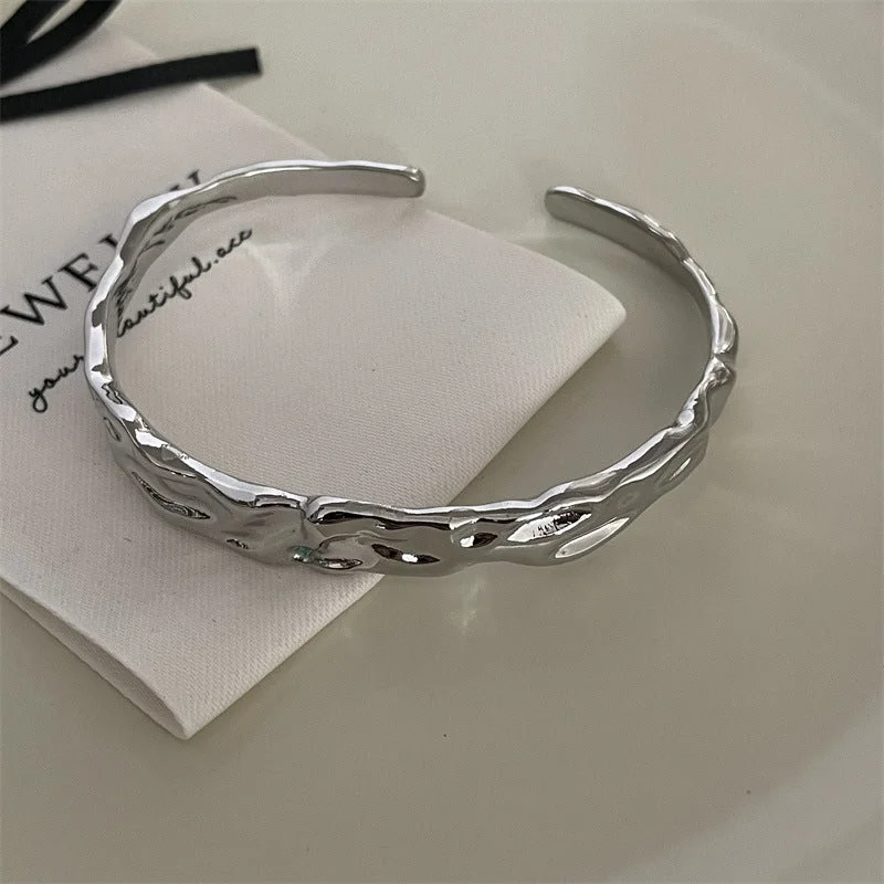 luxury gold bracelets for women-Simple Style Solid Color Alloy Plating Unisex Bangle