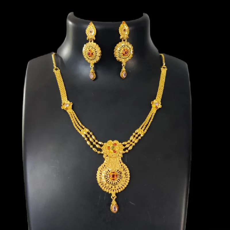 multi-layered necklaces for women-Pari Art Jewellery Forming Necklace Set