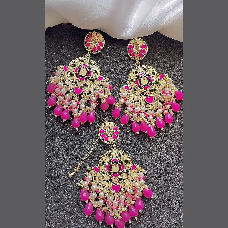 drop earrings for women-Sanshray Gold Plated Dangler Earrings